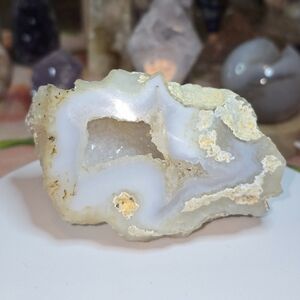 Druzy White Agate Raw Freeform